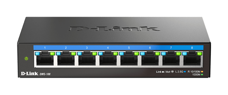 EU Product - Switch Desk. D-Link DMS-108                       8*2.5GE retail thumbnail