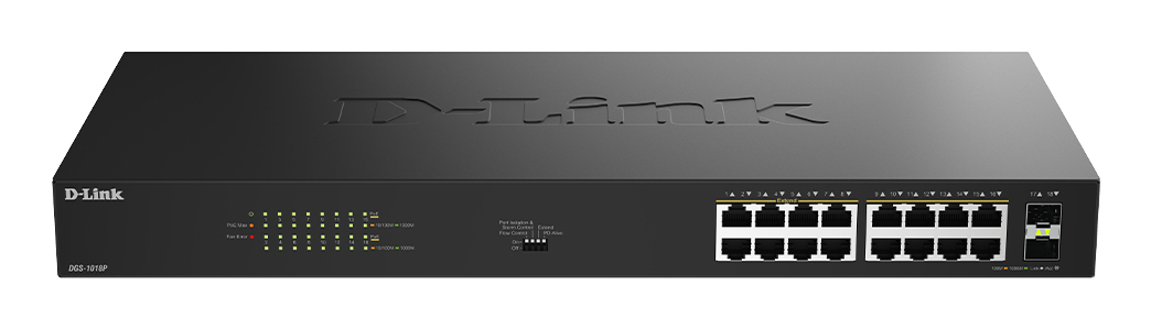 EU Product - Switch DGS-1018P E DGS1018P DGS-1018P/E - Switch - 1 Gbps thumbnail