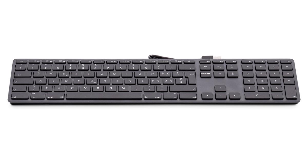 EU Product - kabelgebundene USB Tastatur spacegrau ES - Keyboard - 110 keys thumbnail