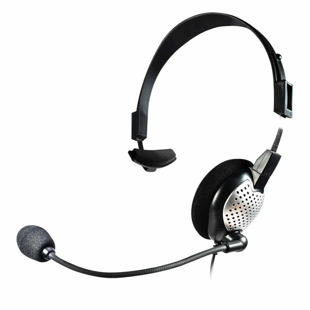 NC-181 Monaural Computer Headset with Twin 3.5mm Plugs thumbnail