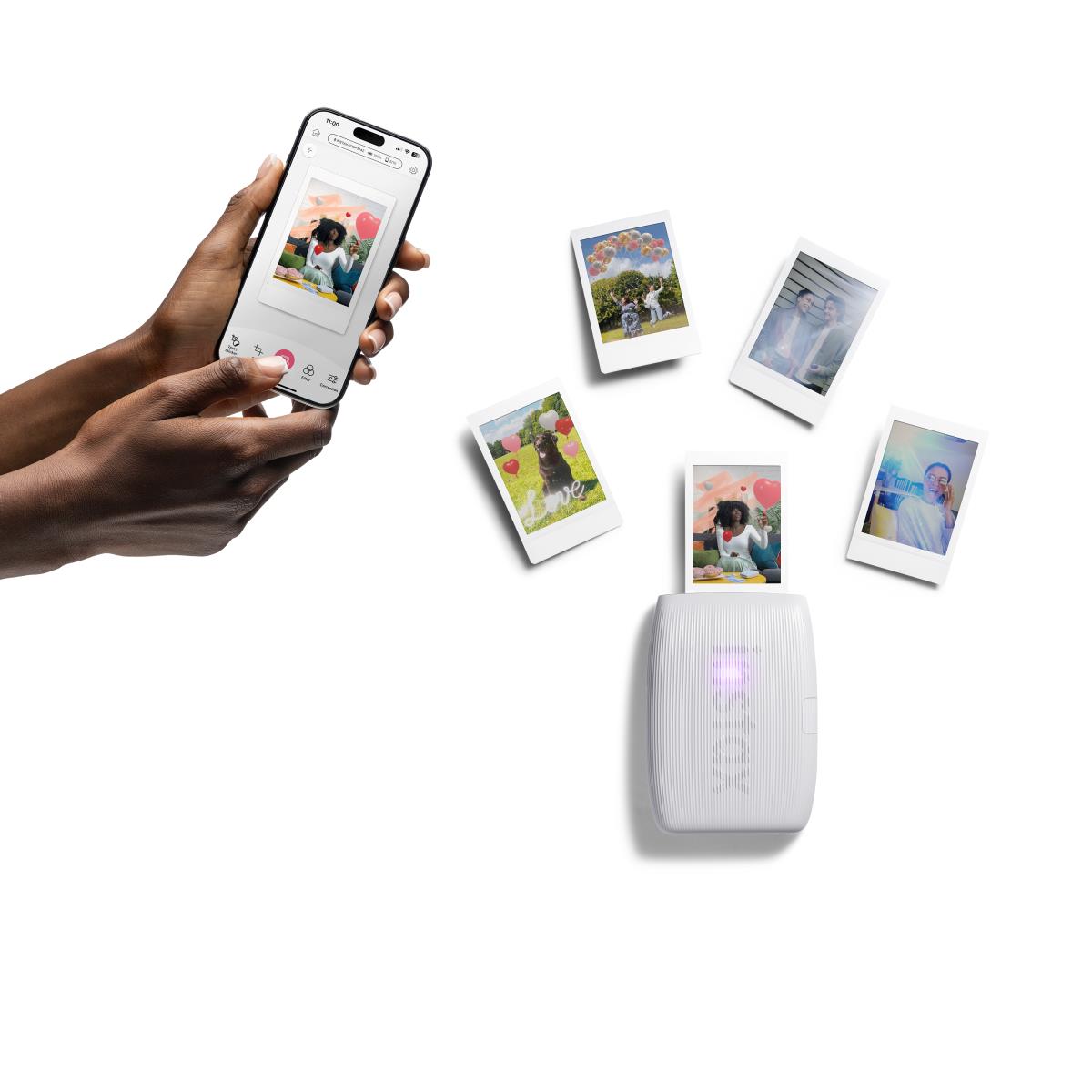 Instax Mini Link 3 Wireless Smartphone Photo Printer - Clay White - Printer Only thumbnail