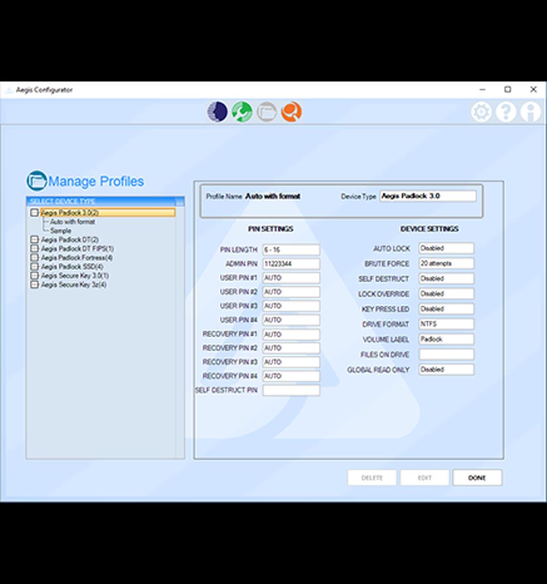 EU Product - Aegis Configurator Usb 3.2 Gen 1 3.1 1 Type-B 5000 - USB 3.0 thumbnail