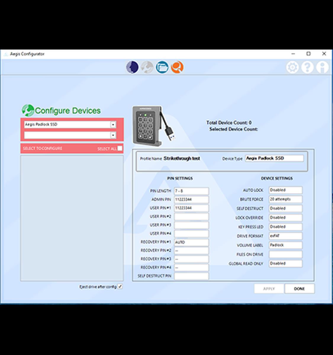 EU Product - Aegis Configurator Usb 3.2 Gen 1 3.1 1 Type-B 5000 - USB 3.0 thumbnail
