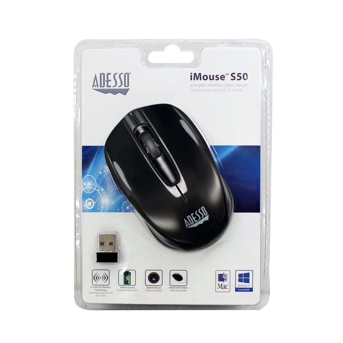 WIRELESS MINI MOUSE (BLACK) thumbnail