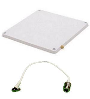 SLIM IP67-RATED RFID ANTENNA FOR INDOOR/OUTDOOR USE, VESA STUDDED MOUNT, ETSI FREQ., SIZE: 9.8  X 9.8  RESTRICTED ITEM CLASS 4, REQUIRED CORRESPONDING CERTIFICATION. thumbnail