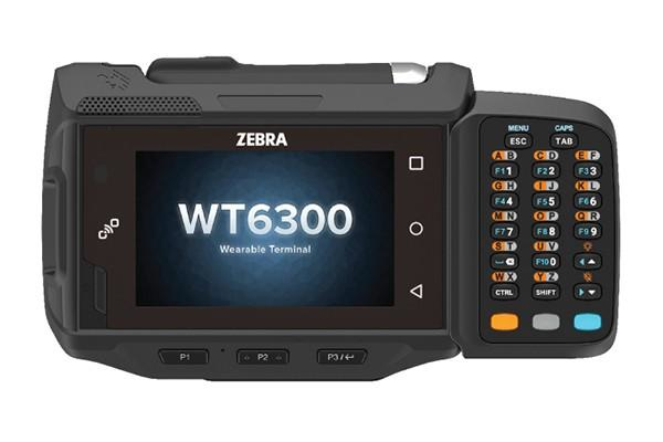 WT6300 Wearable Terminal, Touch Display, Keypad, Extended Battery (5000mAh), 3GB RAM/32GB Flash, Android 10 GMS, English, Rest of World thumbnail