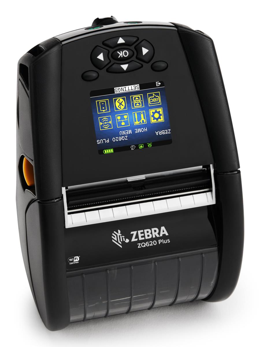 DT Printer ZQ620 Plus 3 /72mm, English fonts,BT 4.x, Linered platen, 0.75  core, Group E, Shoulder strap, Belt clip thumbnail