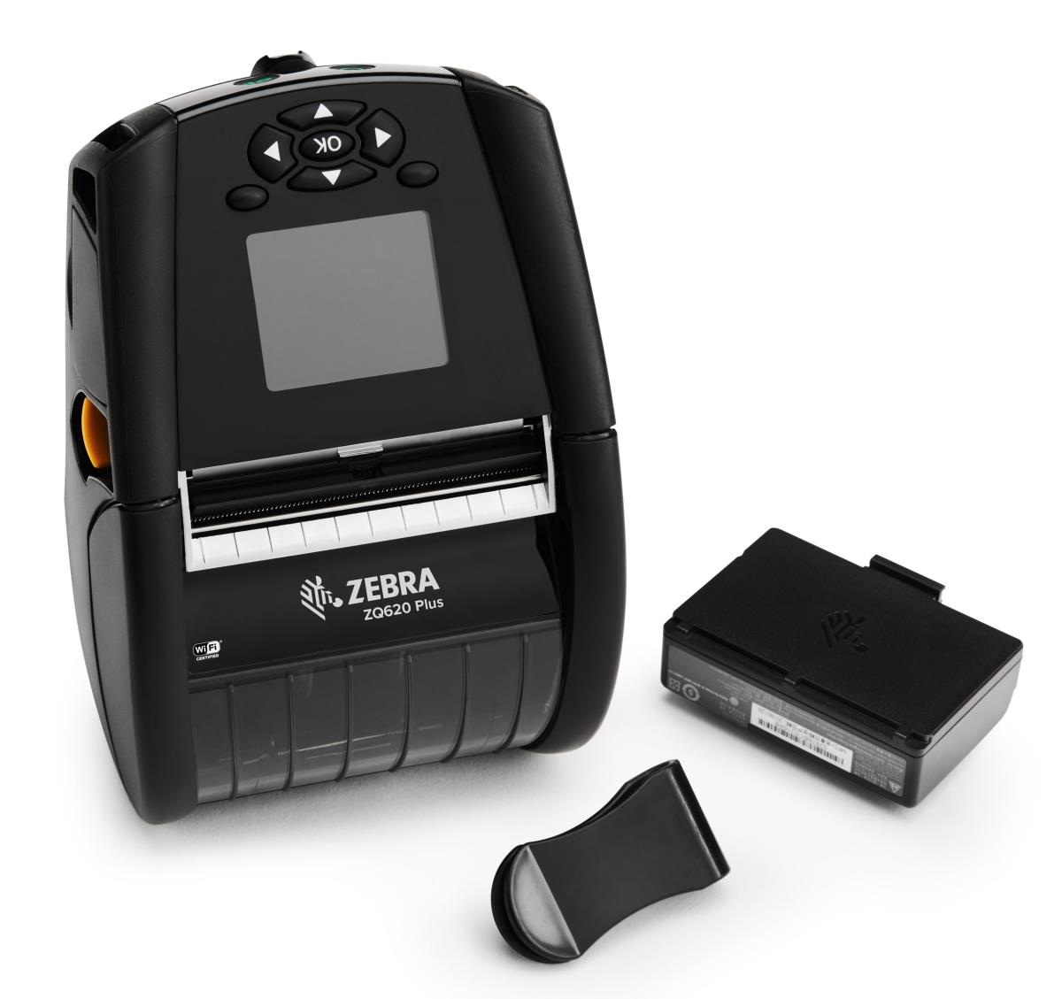 DT Printer ZQ620 Plus 3 /72mm, English fonts,BT 4.x, Linered platen, 0.75  core, Group E, Shoulder strap, Belt clip thumbnail