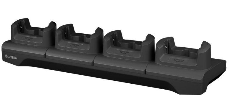 MULTI-SLOT (4) CHARGE & COMMUNICATION CRADLE FOR TC22R, Requires Power Supply (PWR-BGA12V108W0WW), DC Cable (CBL-DC-382A1-01), and Country Specific Line Cord thumbnail