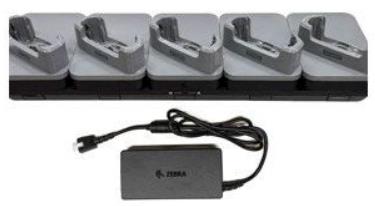 KIT: Ethernet / USB Communication ShareCradle to charge up to five TC201 devices WITH a rugged boot. Includes power supply (PWR-BGA12V150W1WW). Sold Separately: Rugged Boot (SG-TCVT-BOOT-01), and country-specific AC line cord. thumbnail
