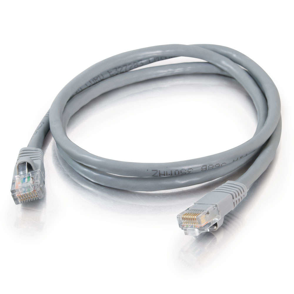 Legrand 1m Cat5e Booted Unshielded (UTP) Network Patch Cable - Grey thumbnail