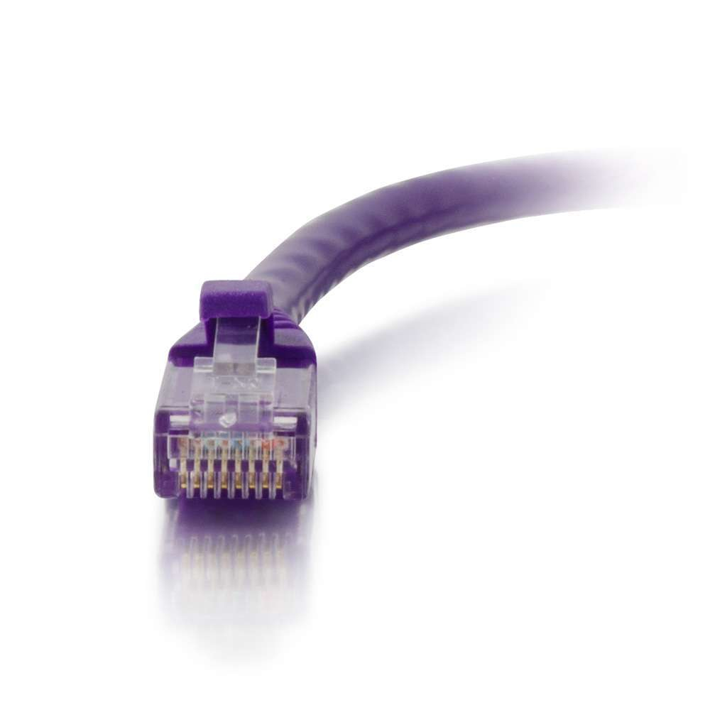Cat5e Booted Unshielded (UTP) Network Patch Cable - Patch cable - RJ-45 (M) to RJ-45 (M) - 50 cm - UTP - CAT 5e - molded, snagless, stranded - purple thumbnail
