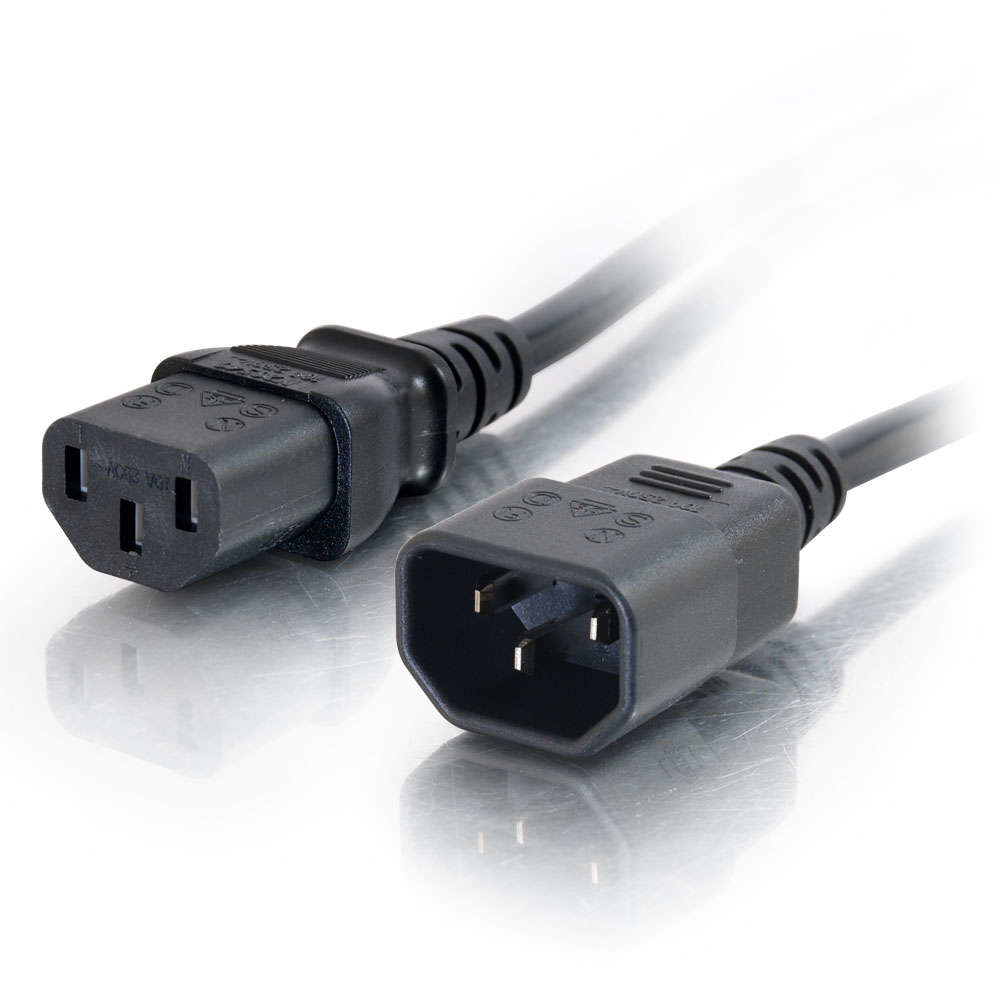 Computer Power Cord Extension - Power extension cable - power IEC 60320 C13 to IEC 60320 C14 - AC 250 V - 5 m thumbnail