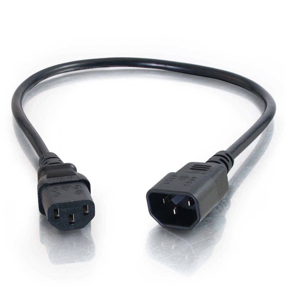 Computer Power Cord Extension - Power extension cable - power IEC 60320 C13 to IEC 60320 C14 - AC 250 V - 5 m thumbnail