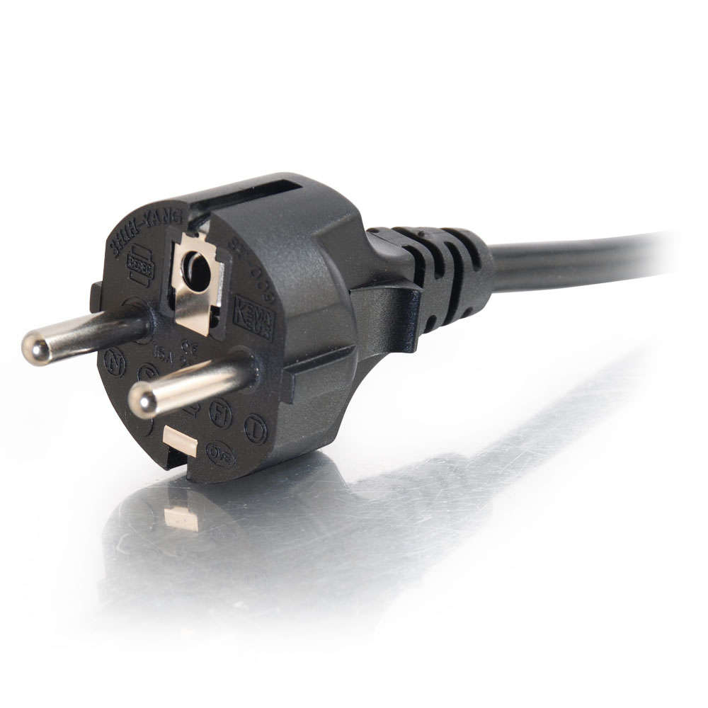 Universal Power Cord - Power cable - power CEE 7/7 (M) to power IEC 60320 C13 - 3 m - molded - black - Europe thumbnail
