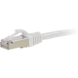 Cat5e Booted Shielded (STP) Network Patch Cable - Patch cable - RJ-45 (M) to RJ-45 (M) - 4 m - STP - CAT 5e - molded - white thumbnail