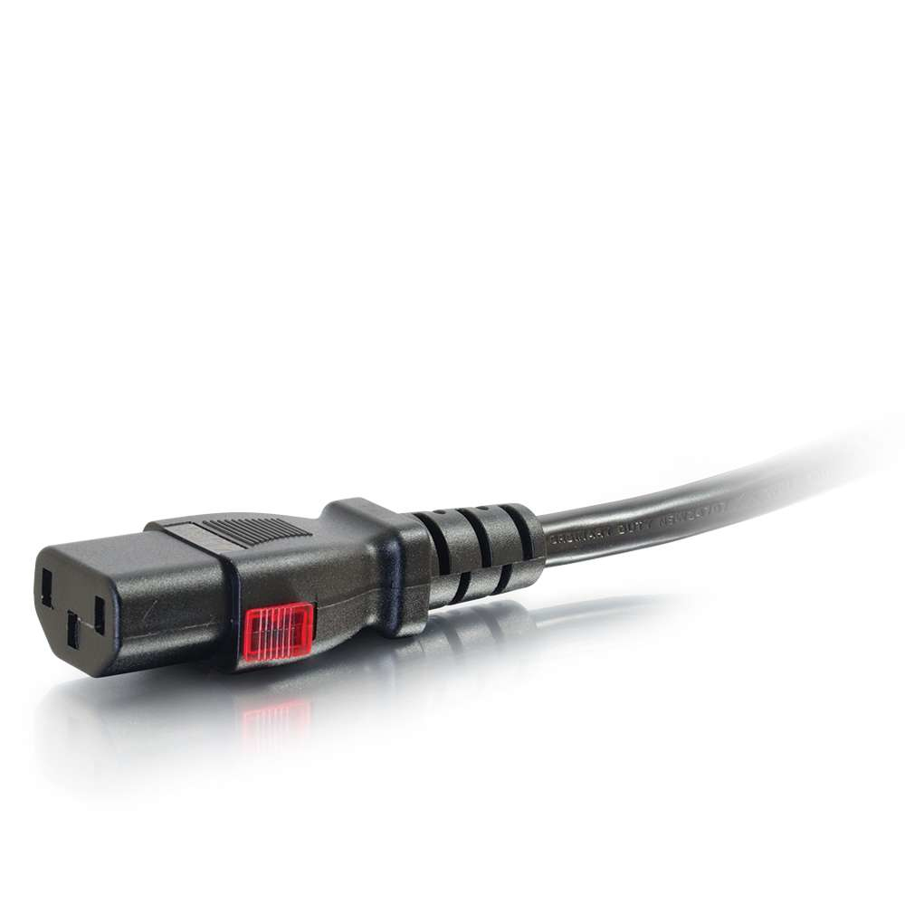 Legrand (Available while stock lasts-Going EOL) 2ft Locking C14 to C13 10A 250V Black thumbnail