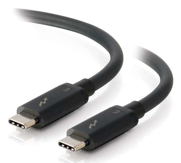 2m Thunderbolt 3 Cable (20Gbps) - Thunderbolt Cable 4K - Black - Thunderbolt cable - USB-C (M) to USB-C (M) - Thunderbolt 3 - 30 V - 2 m - 4K support - black thumbnail