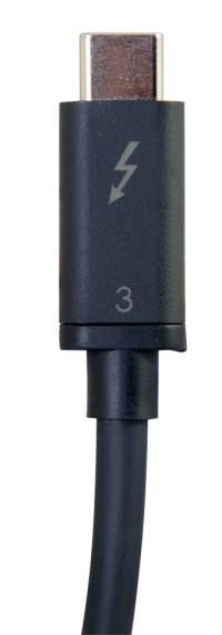 2m Thunderbolt 3 Cable (20Gbps) - Thunderbolt Cable 4K - Black - Thunderbolt cable - USB-C (M) to USB-C (M) - Thunderbolt 3 - 30 V - 2 m - 4K support - black thumbnail