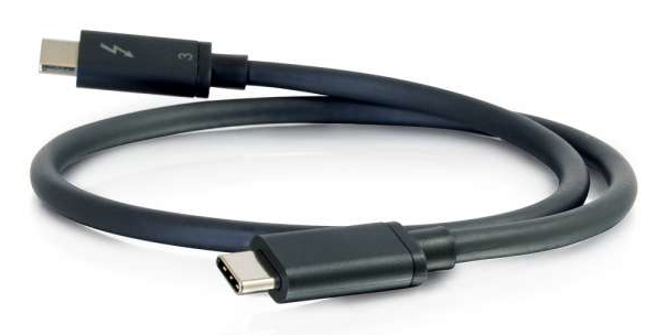 2m Thunderbolt 3 Cable (20Gbps) - Thunderbolt Cable 4K - Black - Thunderbolt cable - USB-C (M) to USB-C (M) - Thunderbolt 3 - 30 V - 2 m - 4K support - black thumbnail