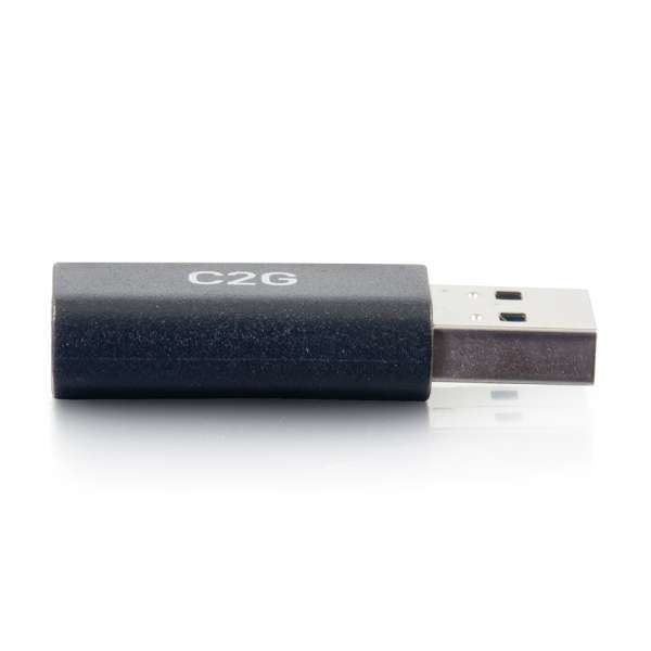 USB C to USB Adapter - SuperSpeed USB Adapter - 5Gbps - F/M - USB adapter - USB-C (F) reversible to USB Type A (M) - USB 3.0 - molded - black thumbnail