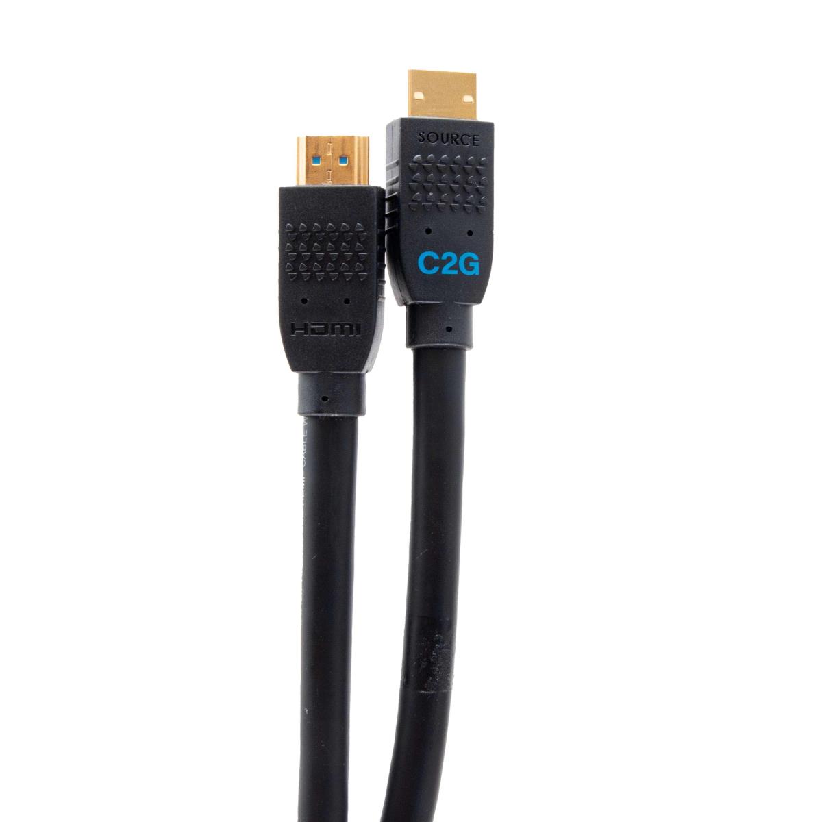 15ft Ultra Flexible 4K Active HDMI Cable Gripping 4K 60Hz - In-Wall M/M - HDMI cable with Ethernet - HDMI male to HDMI male - 4.5 m - black - active, 4K60Hz support thumbnail