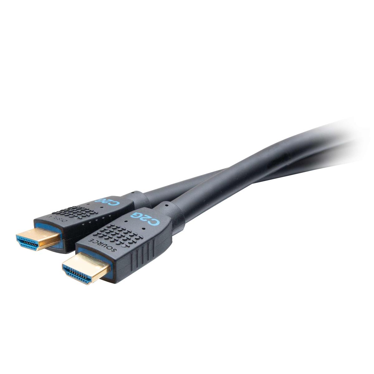 15ft Ultra Flexible 4K Active HDMI Cable Gripping 4K 60Hz - In-Wall M/M - HDMI cable with Ethernet - HDMI male to HDMI male - 4.5 m - black - active, 4K60Hz support thumbnail