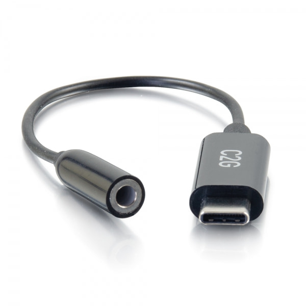 USB C to 3.5mm Audio Adapter - USB C to AUX Cable - USB C to Headphone Jack - USB-C to headphone jack adapter - USB-C male to mini-phone stereo 3.5 mm female - 15.2 cm thumbnail