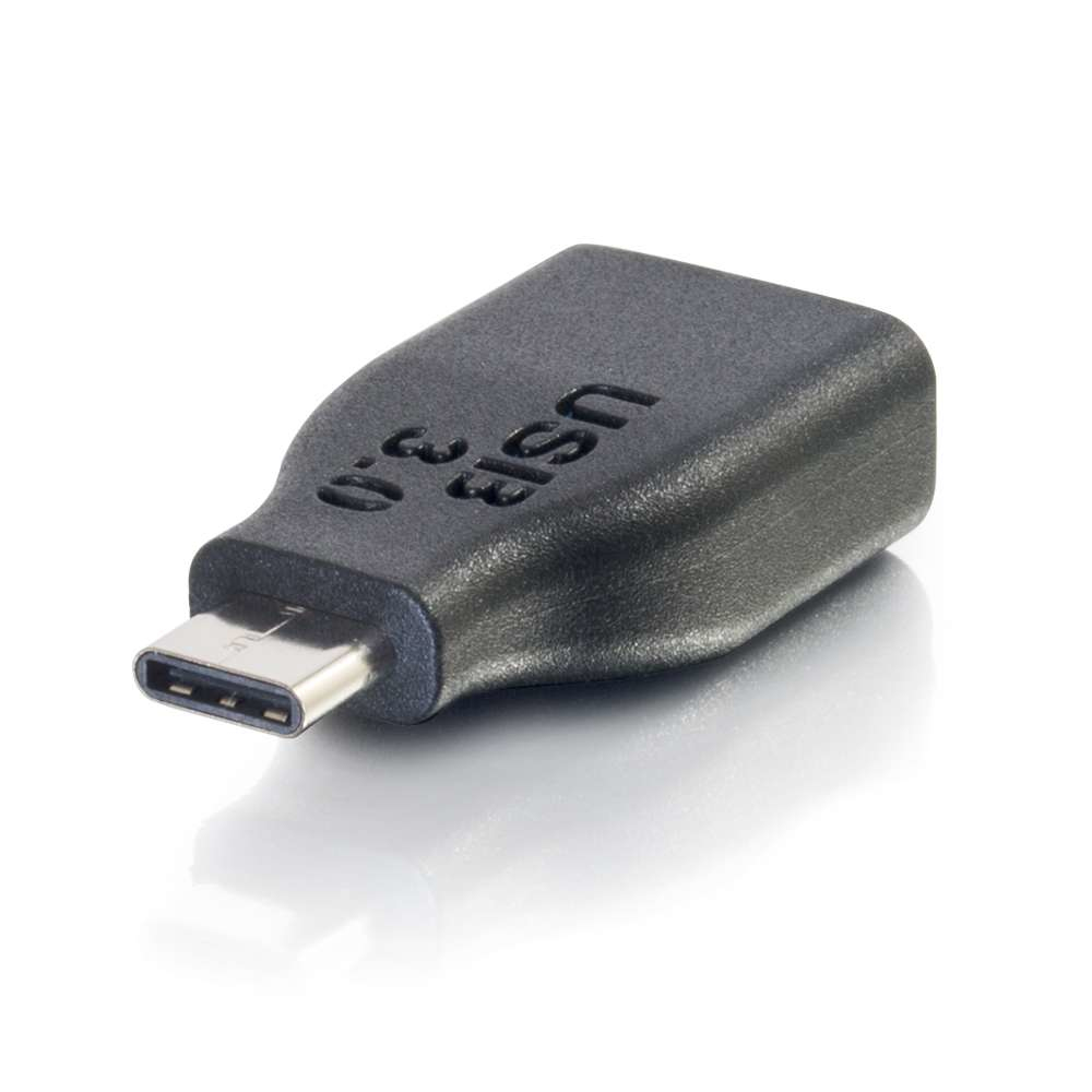 USB C to USB A Adapter - USB C to USB Adapter - 5Gbps - Black - M/F - USB adapter - USB Type A (F) to USB-C (M) - USB 3.0 - black thumbnail