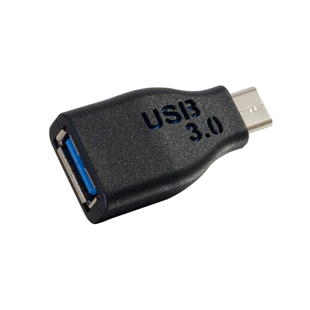 USB C to USB A Adapter - USB C to USB Adapter - 5Gbps - Black - M/F - USB adapter - USB Type A (F) to USB-C (M) - USB 3.0 - black thumbnail