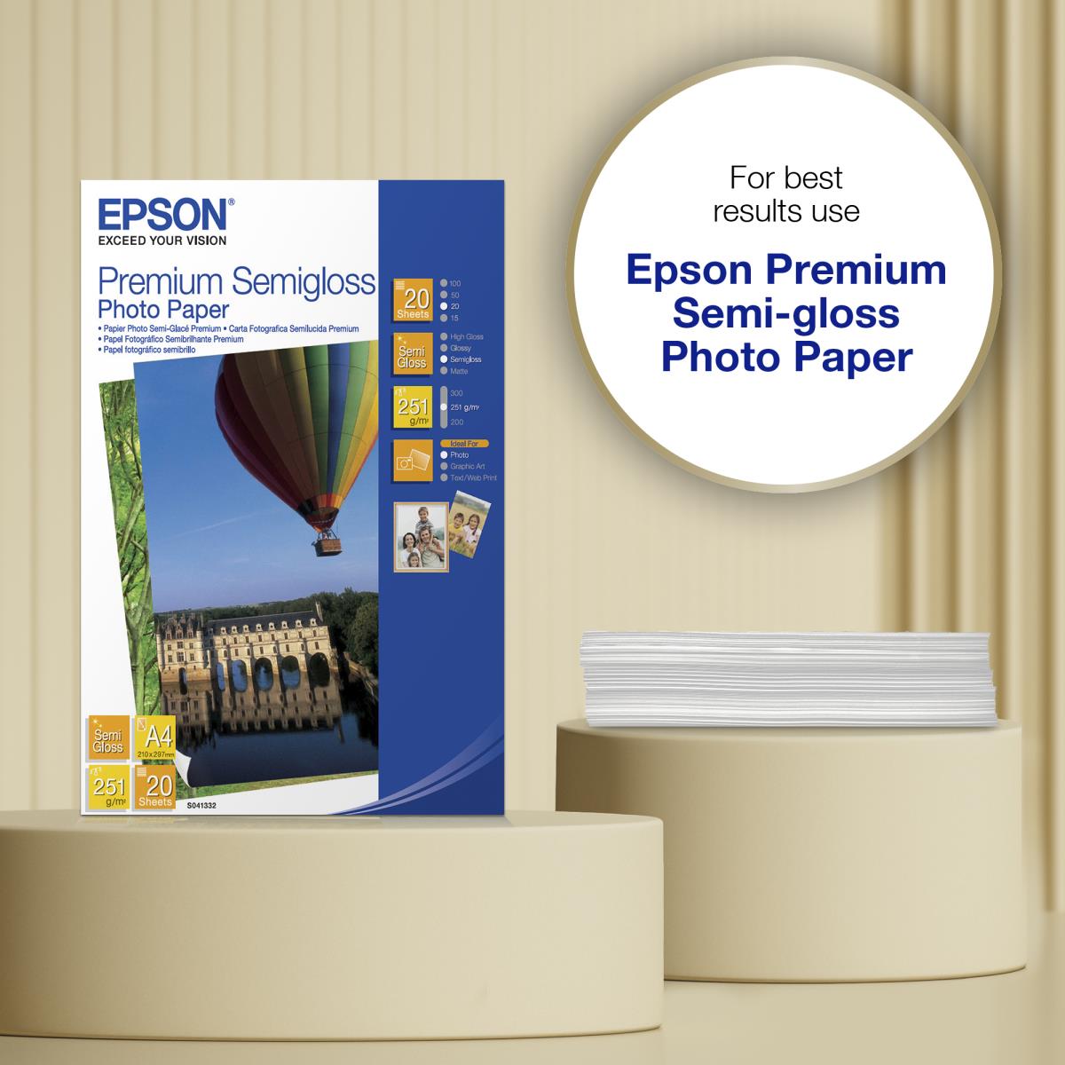 PREMIUM SEMI-GLOSS PHOTO PAP A4 20SH thumbnail