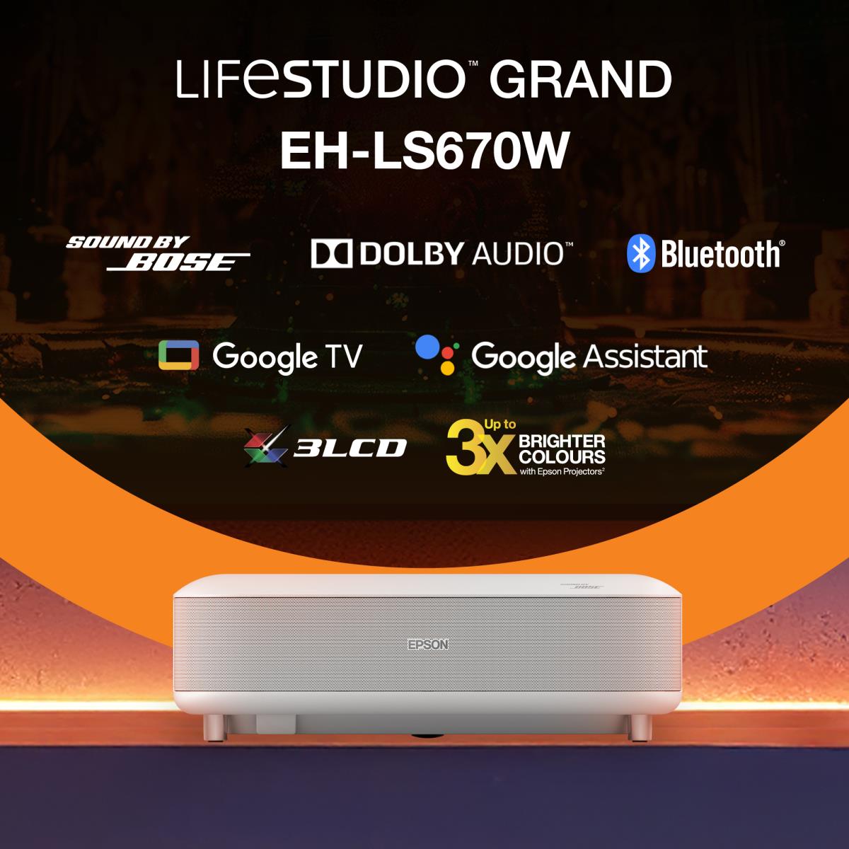 EU Product - Lifestudio Grand EH-LS670W wei - Projector - LCD thumbnail