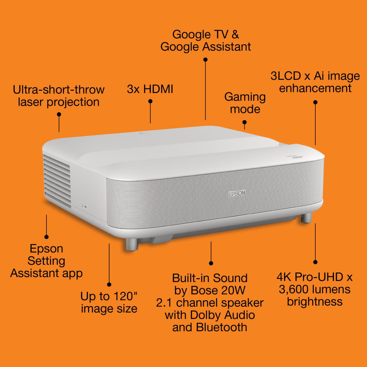 EU Product - Lifestudio Grand EH-LS670W wei - Projector - LCD thumbnail