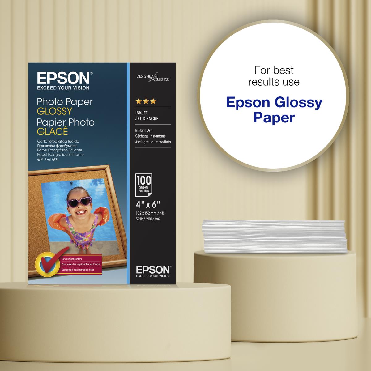 PHOTO PAPER GLOSSY 10x15C13S042548 100 sheets thumbnail