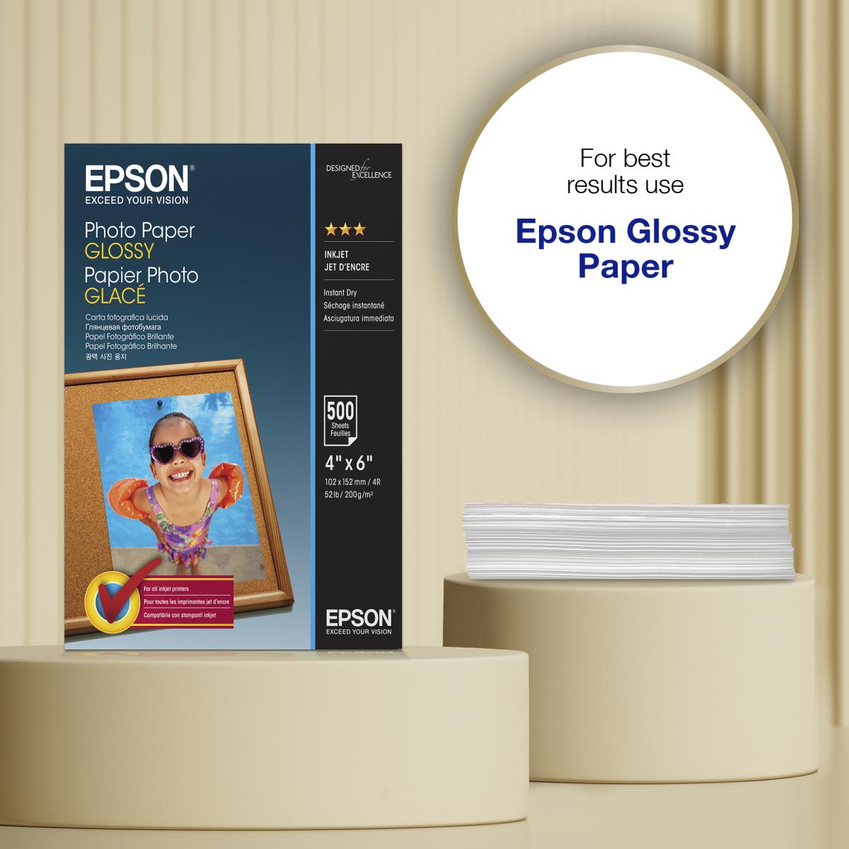 PHOTO PAPER GLOSSY 10X15CM 500 SHEET thumbnail