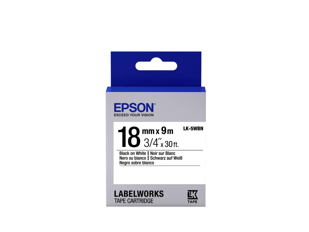 TAPE - LK-5WBN STD BLK-/WHT 18/ thumbnail