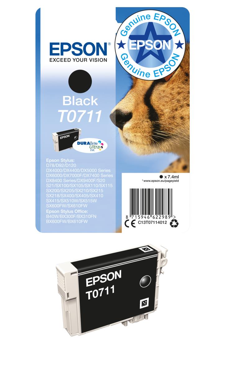 T0711 BLACK INKSTYLUS D78 DX4000 DX4050 thumbnail