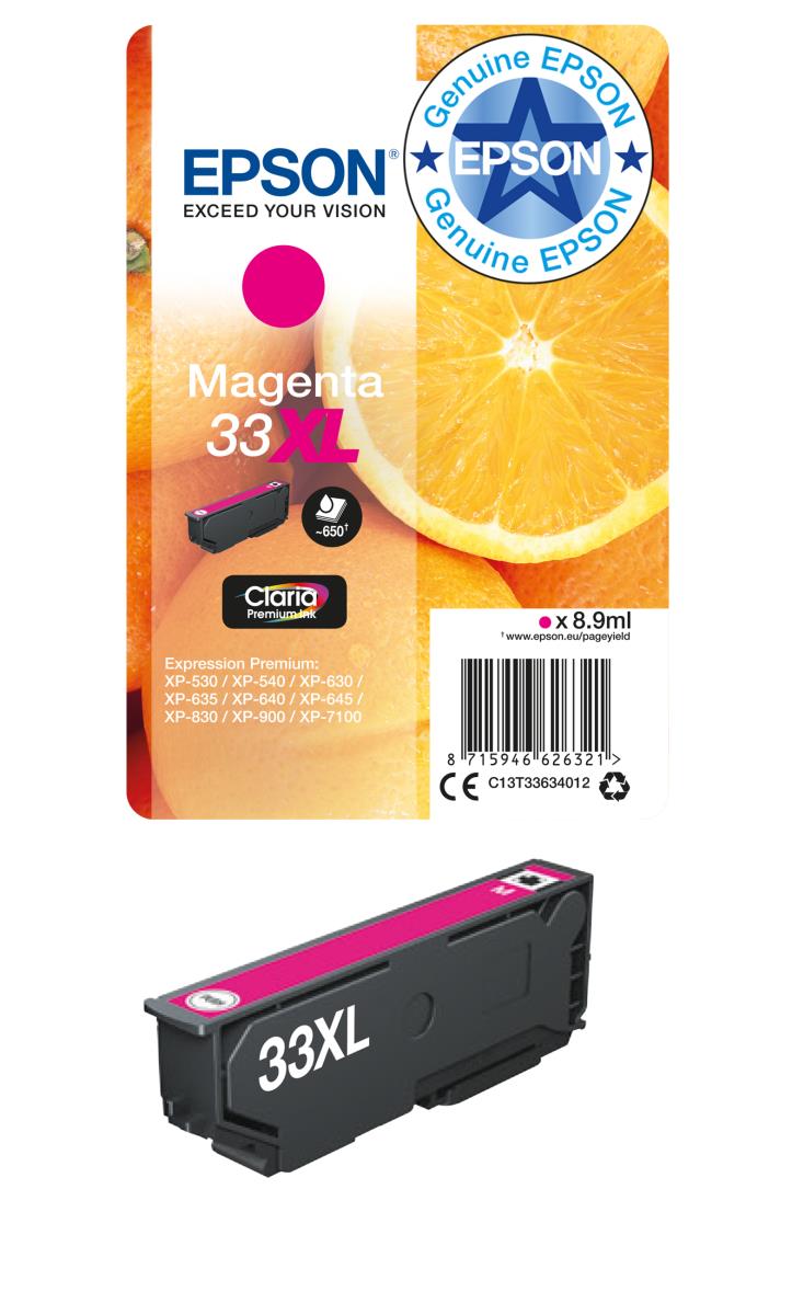33XL MAGENTA INKORANGES 1 x 12.2 ml thumbnail