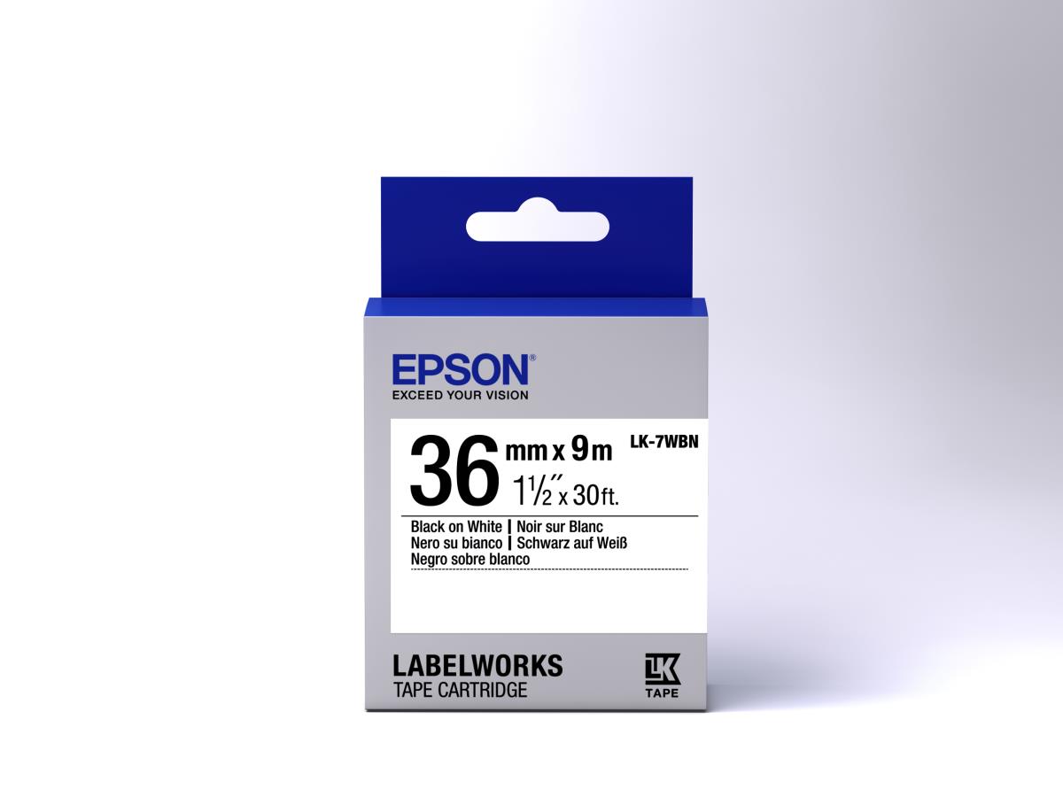 TAPE - LK-7WBN STD BLK-/WHT 36/ thumbnail