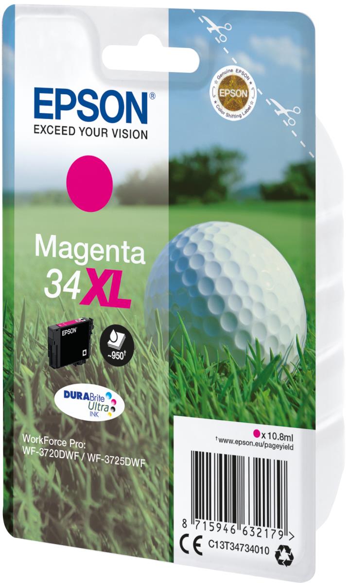 34XL MAGENTA INKGOLF BALL 10.8ML thumbnail