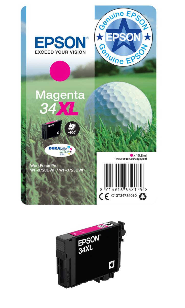 34XL MAGENTA INKGOLF BALL 10.8ML thumbnail