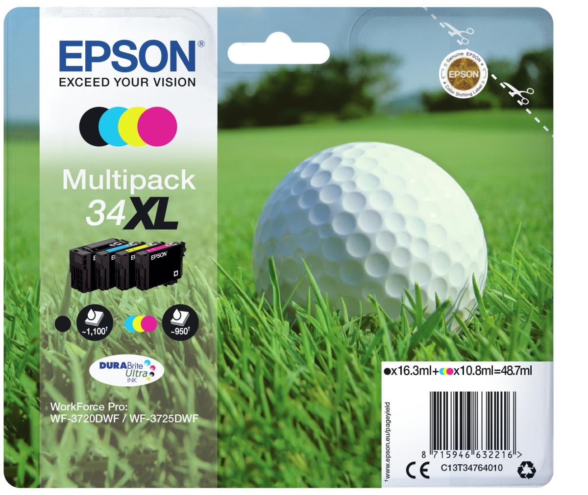 MULTI 4-COLOUR 34XL DURABRITE ULTRAI thumbnail