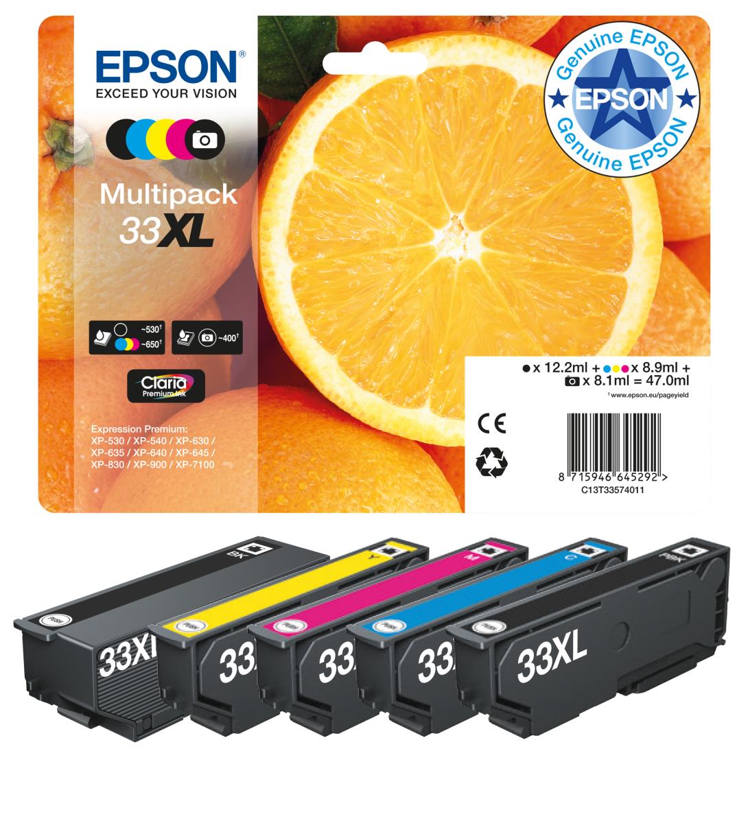 33XL MULTIPACK INKORANGES, EXTRA LARGE YIELD thumbnail