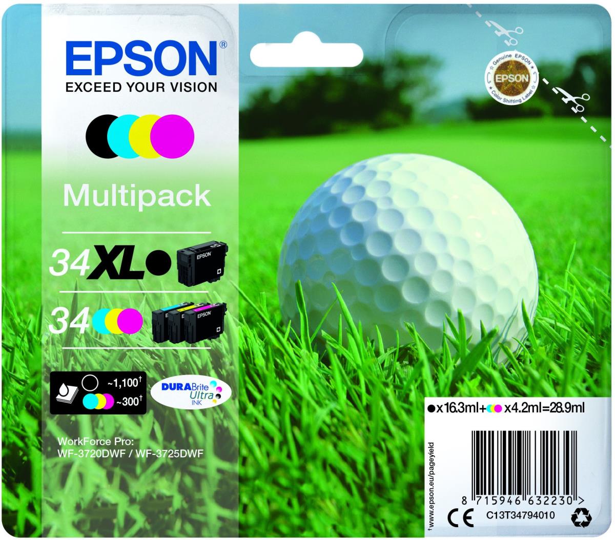 34XL MULTIPACKXL BLACK / STANDARD COLOURS thumbnail