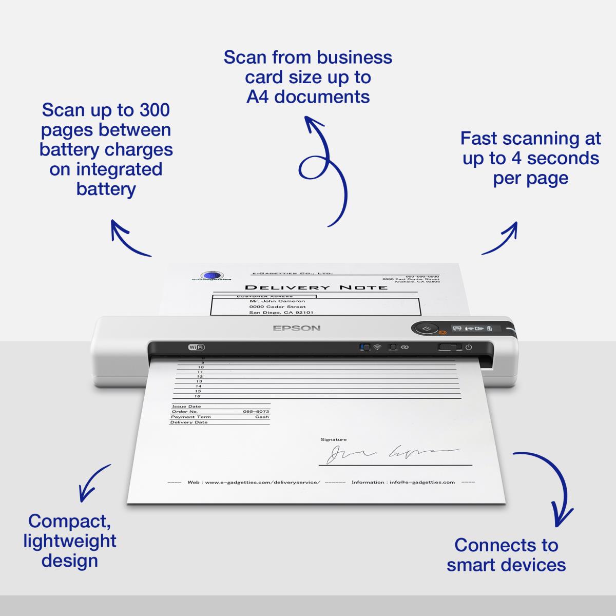 EU Product - WorkForce DS-80W mobiler Scanner thumbnail