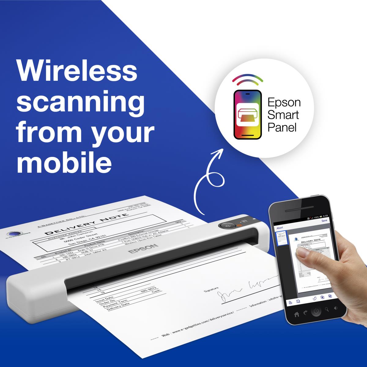 EU Product - WorkForce DS-80W mobiler Scanner thumbnail