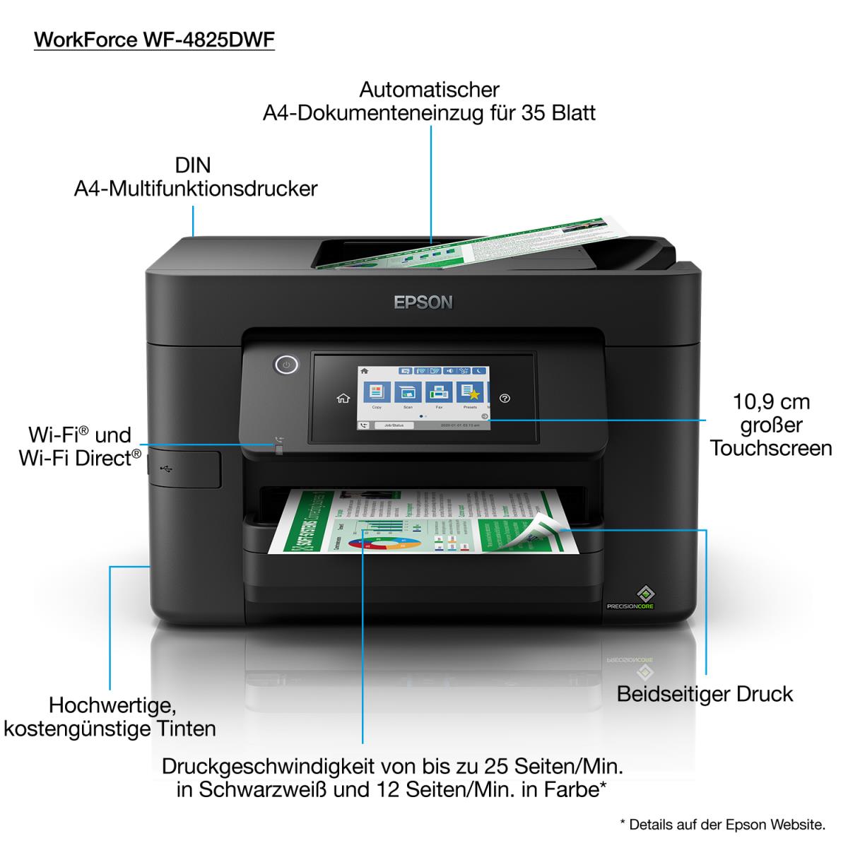 EU Product - WorkForce Pro WF-4825DWF - Fax - Inkjet thumbnail