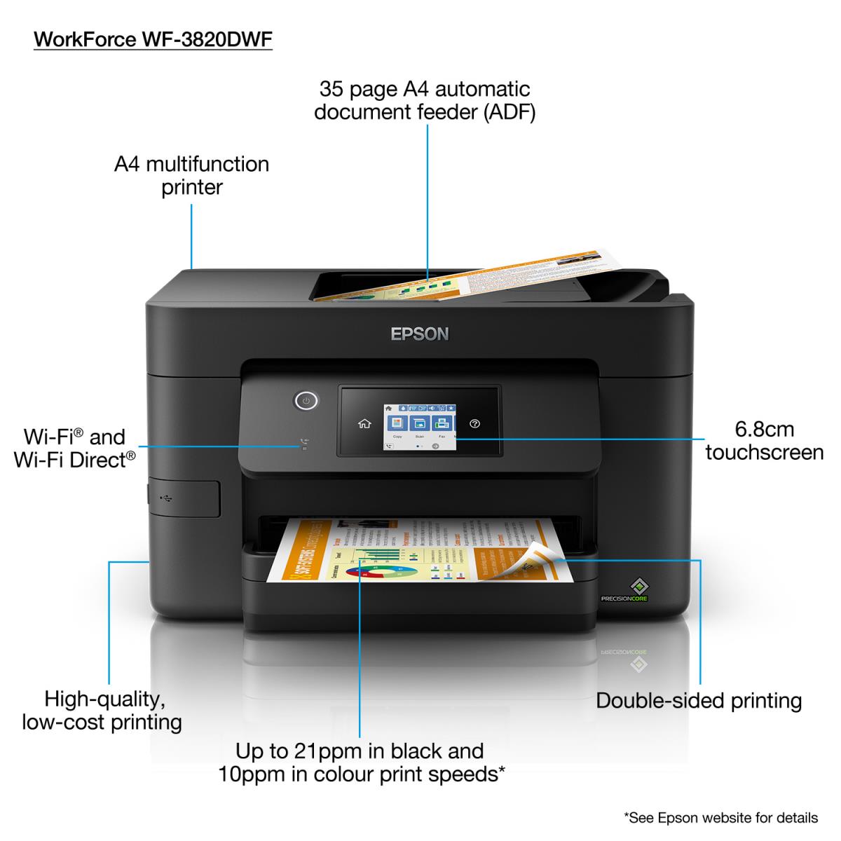 EU Product - WorkForce WF-3820DWF (4in1) thumbnail