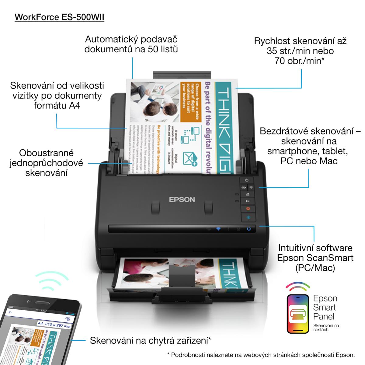 WorkForce ES-500WIIScanner Letter 600?DPI x thumbnail
