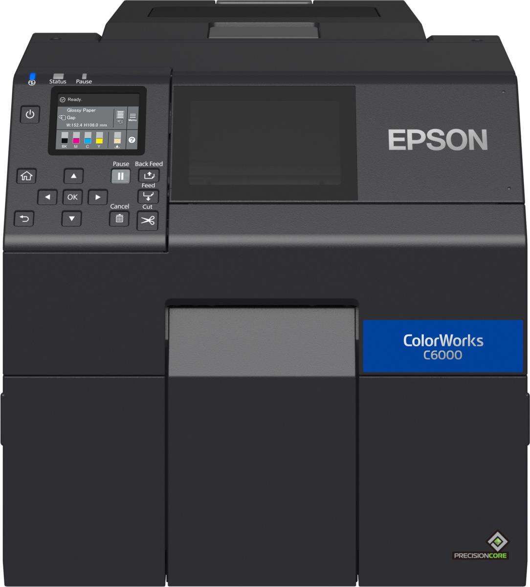 EU Product - ColorWorks CW-C6000Ae, matte black ink, cutter, disp., USB, Ethernet, black thumbnail